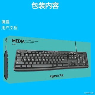 Bàn Phím Đen 3.30 Logitech K120K100 Mk200