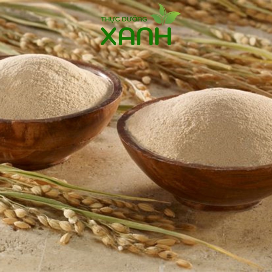500Gr Bột Gạo Lứt Giảm Cân Nguyên Chất, Bột Gạo Lức Rang Tay Xay Mịn - Thực Dưỡng Xanh