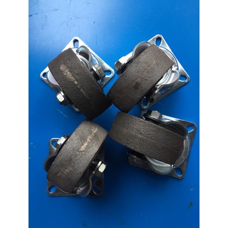 Bộ 4 bánh xe sắt đường kính 7cm. chịu tải 200kg cao cấp