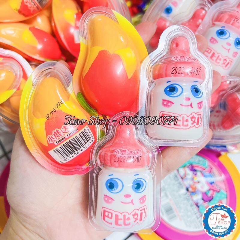 Kẹo dẻo có nhân hình Sushi / gấu Losto / trái xoài / bình sữa siêu dễ thương