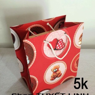 Túi giấy bìa cứng : 35k / 10 túi