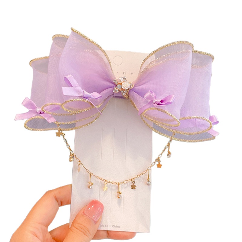 [Hàng mới về] Kẹp tóc / Cài tóc thắt nơ phong cách lolita đáng yêu chất lượng cao