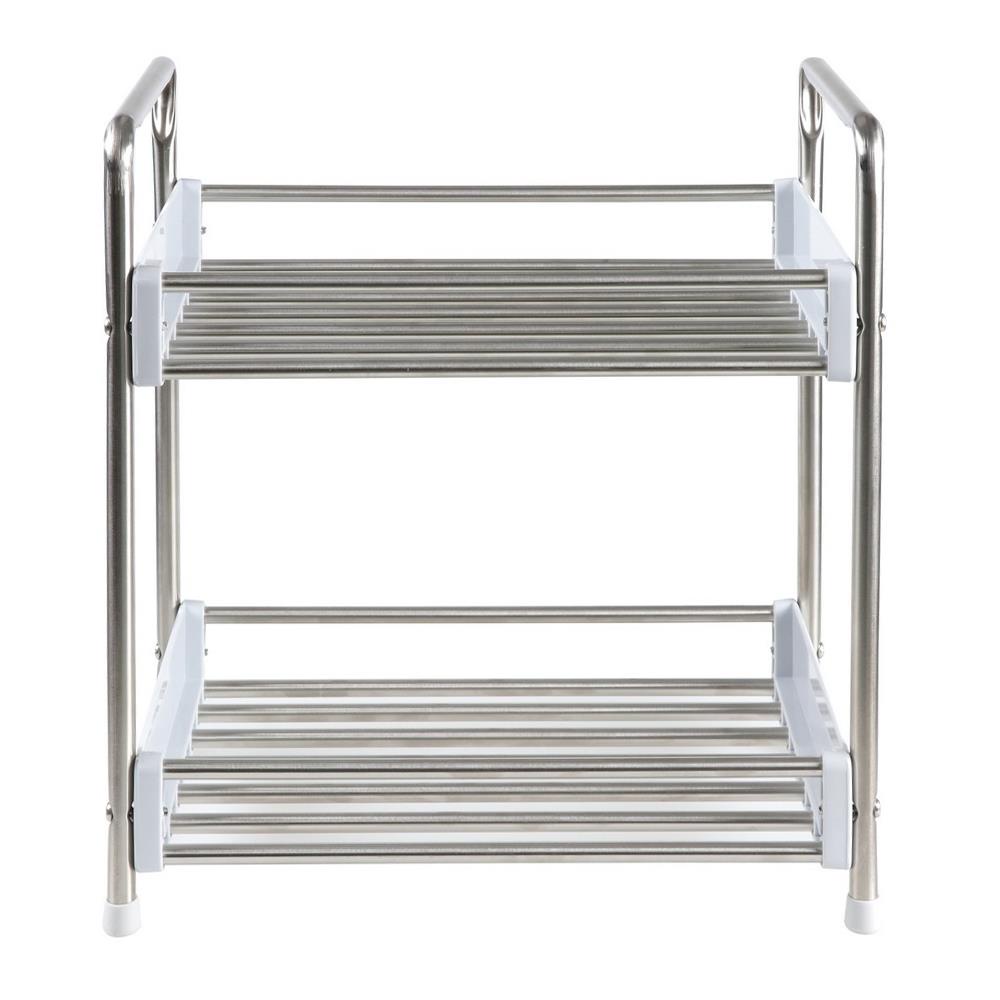 HomeBase KECH Kệ 2 tầng inox HBS-02 Thái Lan W27xD16xH28.1cm