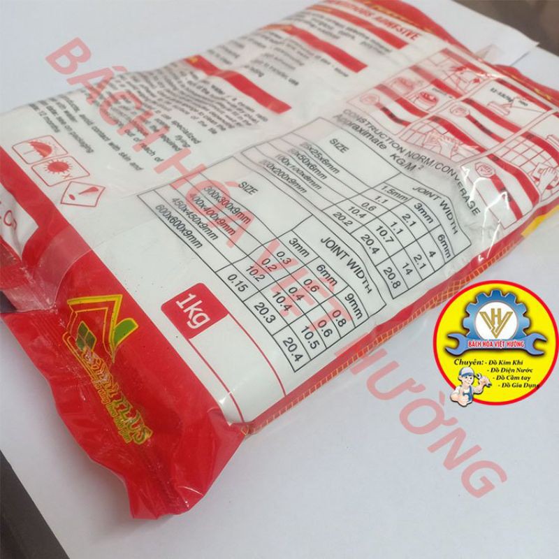 KEO CHÀ MẠCH 1kg - KEO CHÀ RON - XI MĂNG TRẮNG