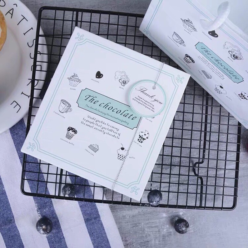 Hộp đựng socola 8-9-12 viên kèm túi