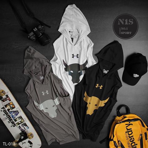 SALE BỎ MẪU - Tanktop Nón Logo Phản Quang - Trắng Size M dưới 70kg Mặc Vừa