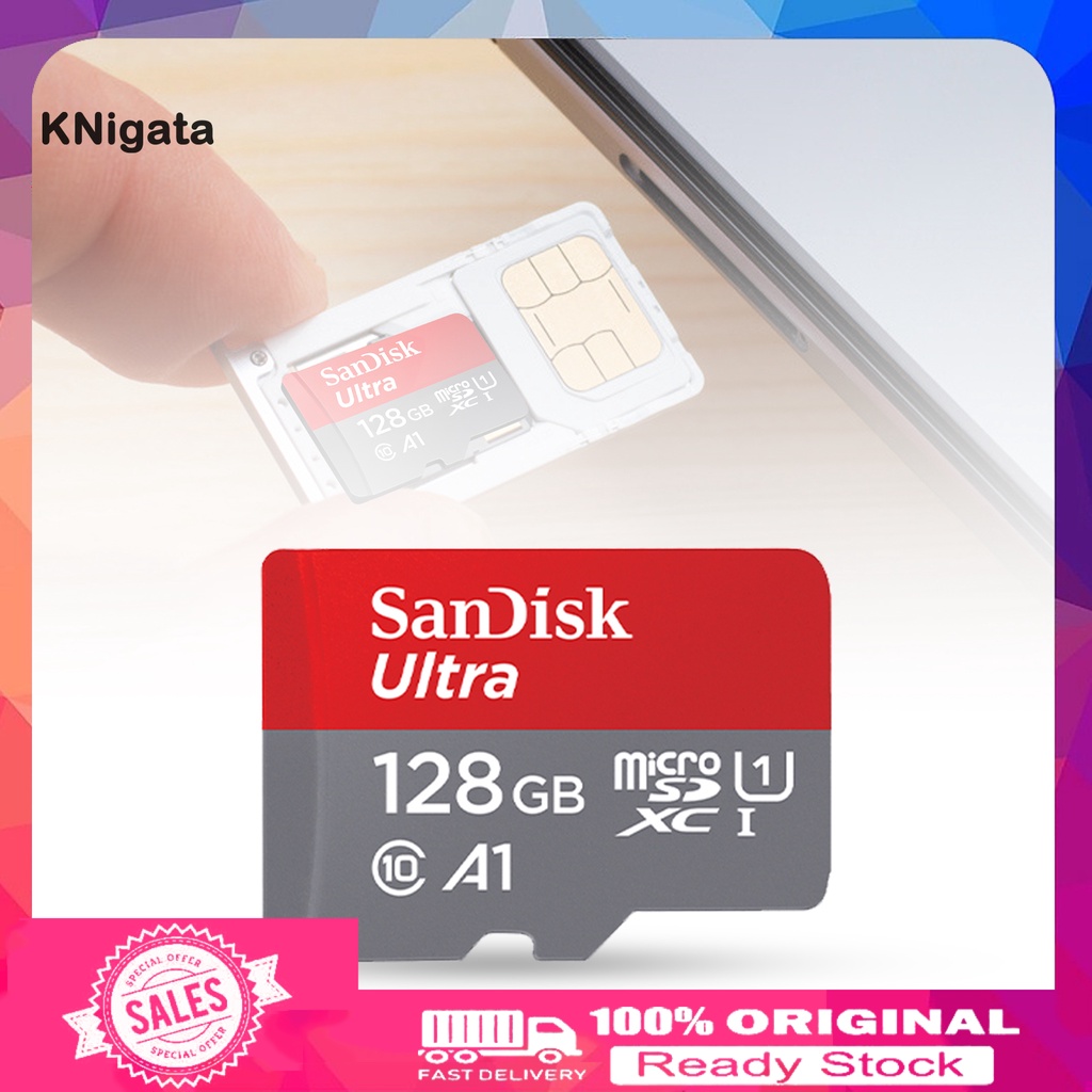 Thẻ Nhớ Sandisk 64GB / 128GB / 256GB / 512GB TF / SD Siêu Mỏng Chống Thấm Nước Cho Máy Ảnh