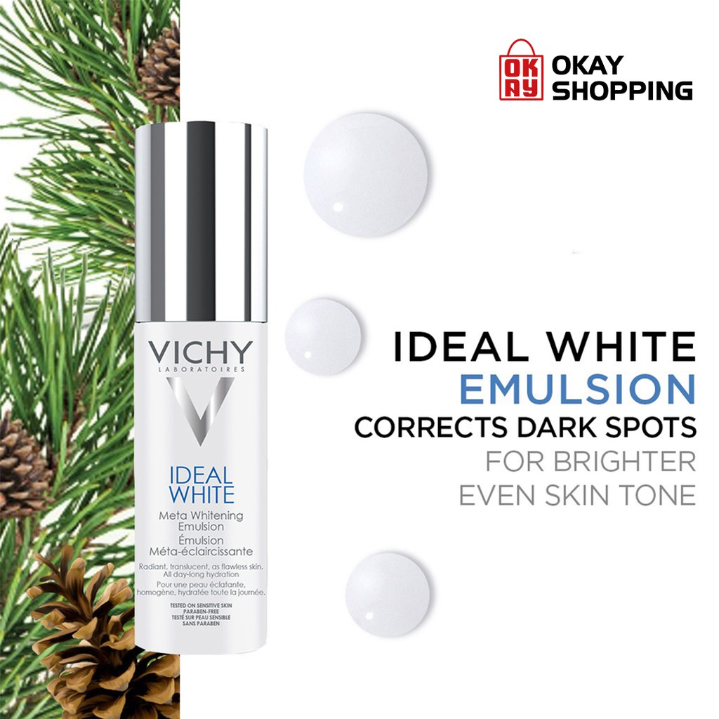 Sữa dưỡng trắng da, giảm thâm nám Vichy Ideal White Meta Whitening Emulsion 50ml | WebRaoVat - webraovat.net.vn
