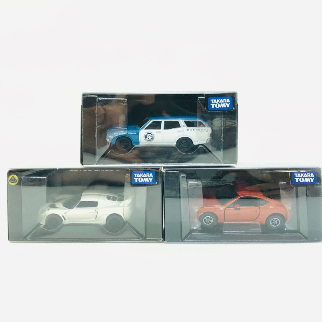 Mô hình 1/64 Set Tomica Limited TL 0122 0145 0149 NISSAN GLORIA VAN JAF - LOTUS EXIGE S - TOYOTA 86 Made in China