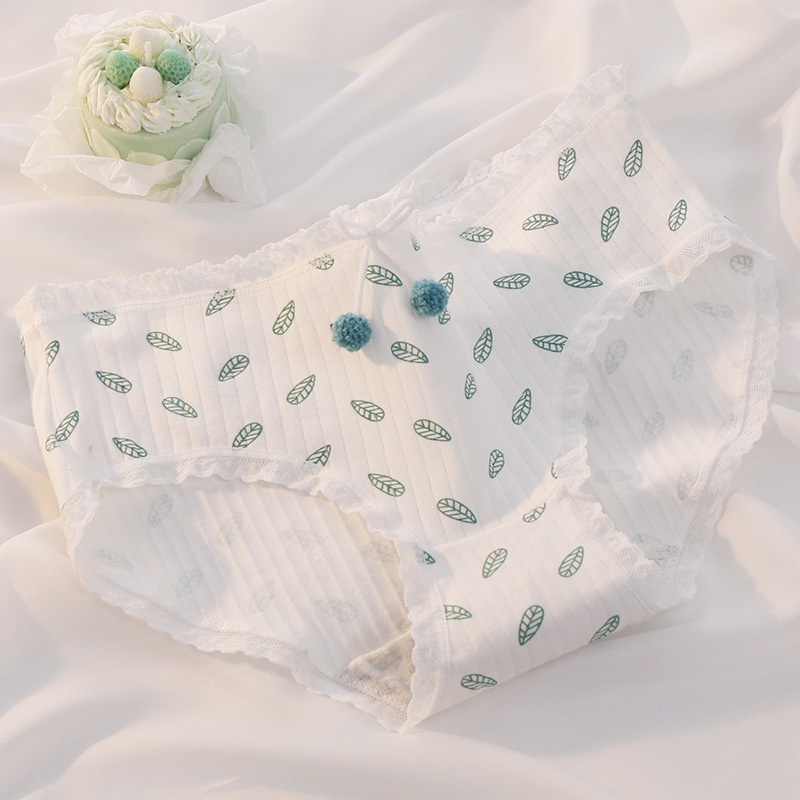 Quần Lót Cotton Lưng Vừa In Họa Tiết Xinh Xắn Theo Phong Cách Nhật Bản Dành Cho Nữ