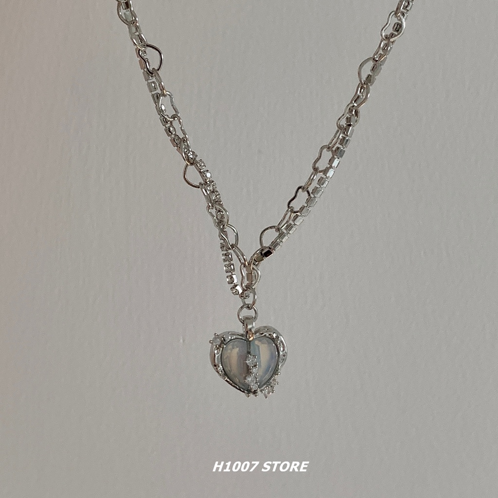 Vòng cổ Hình Trái Tim Phong Cách Thời Trang hip hop Ngọt Ngào