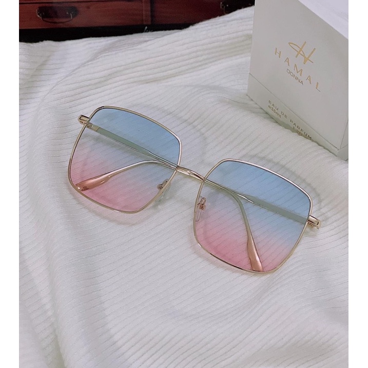 Kính râm nữ chuẩn UV400, kính mát vintage vuông C3 chống ánh sáng xanh, UV400 Jolie eyewear