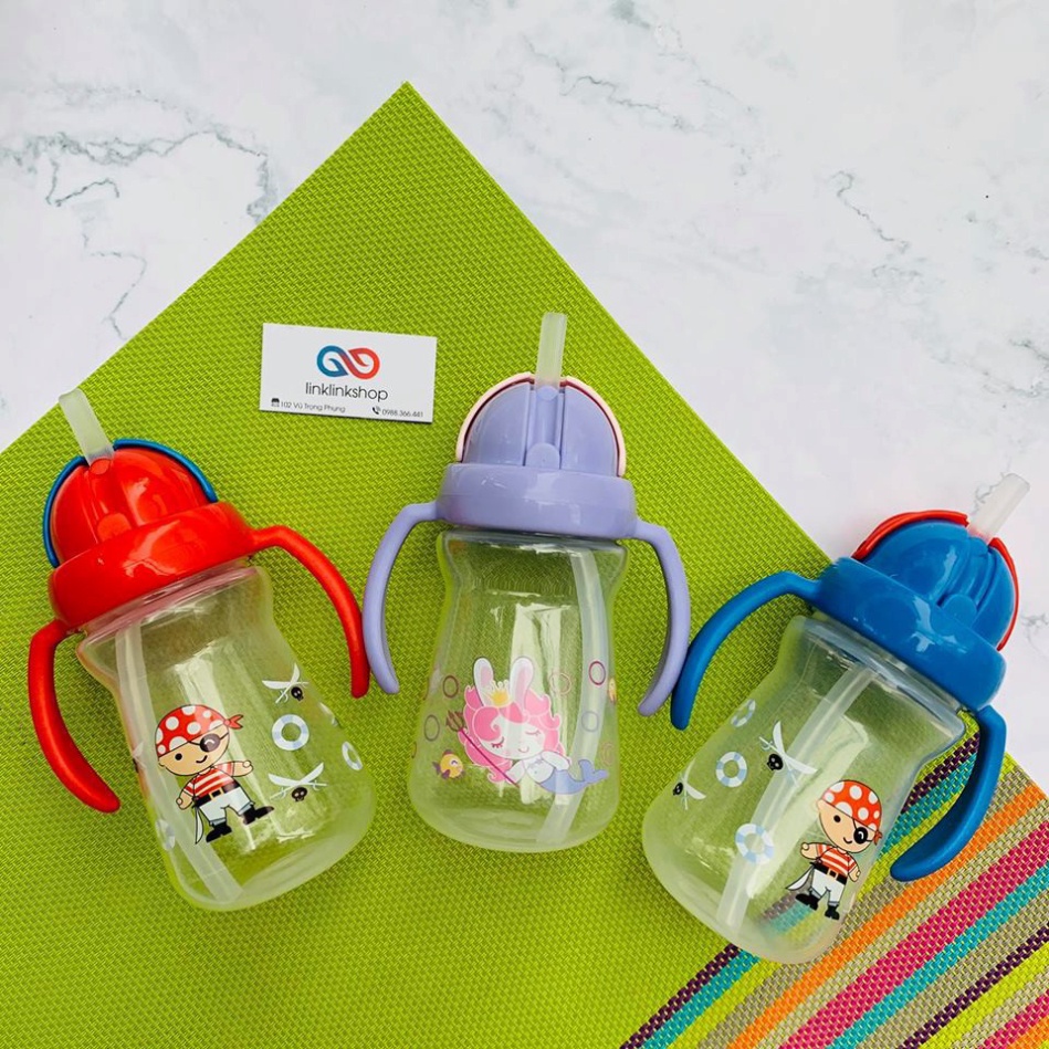 Cốc tập uống đầu mềm 2 tay cầm Upass Thái Lan (150ml)  BONBON KIDS