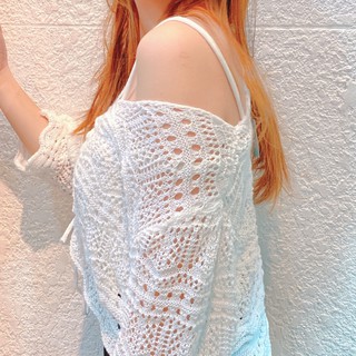 Áo trắng cổ V dây rút DA223