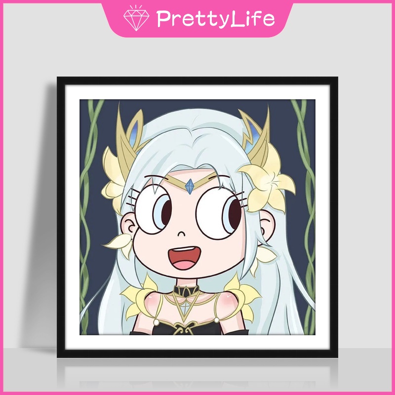 Bộ Tranh Đính Đá 5D Tự Làm Họa Tiết Công Chúa Bướm 2022 Kích Thước 30x30cm