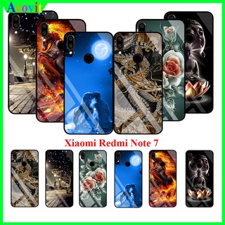Ốp lưng Xiaomi Redmi Note 7 Mặt kính 3D sang trọng, Hình ảnh sắc nét không nhòe, không mờ phai, Acovit