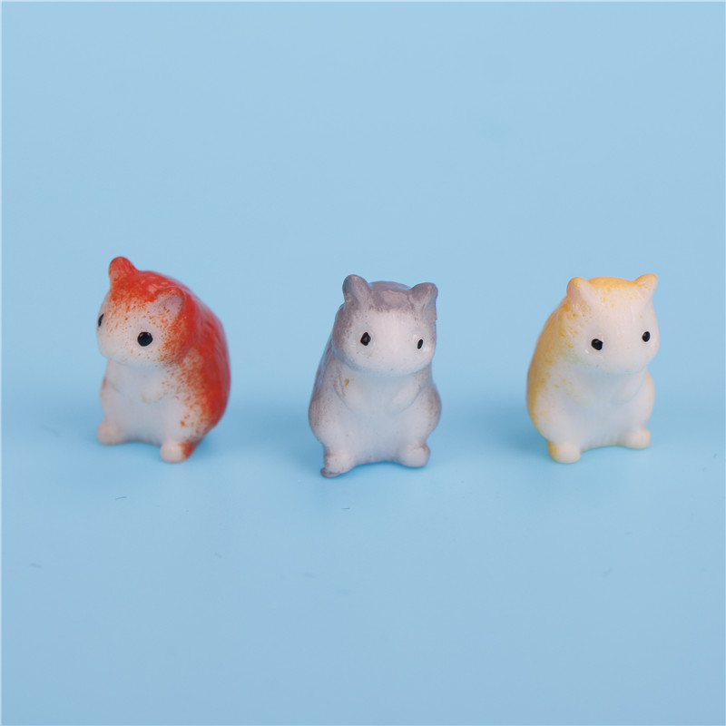 1 Đồ trang trí Chuột Hamster Mini Trang Trí Sân Vườn