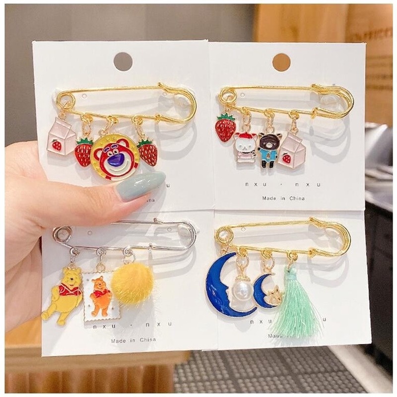 Ghim Cài Áo Họa Tiết Hoạt Hình Phong Cách Nhật Bản Xinh Xắn