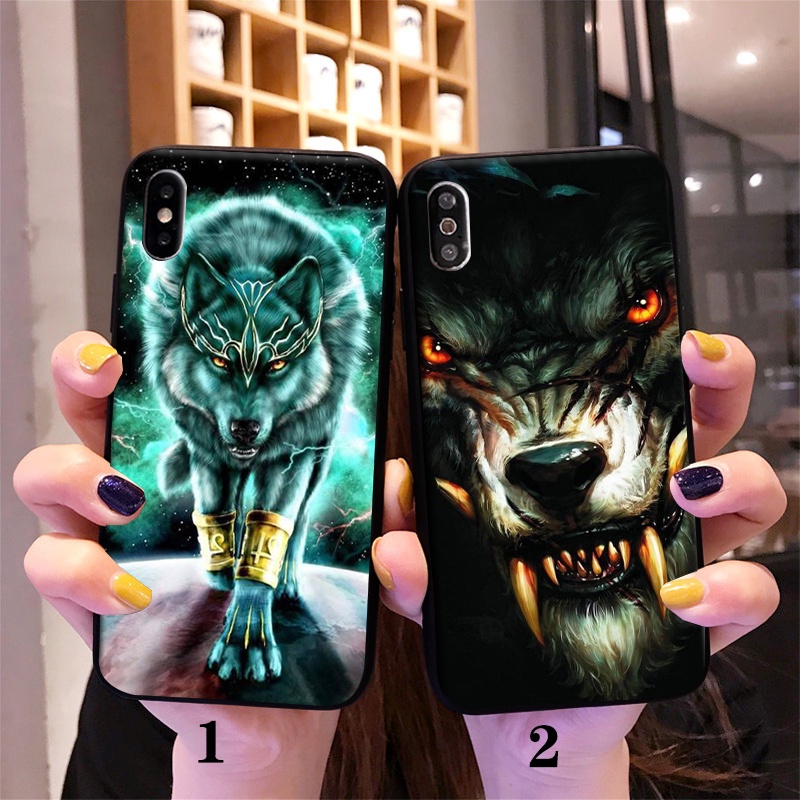 Ốp Điện Thoại Hình Sói Cá Tính Cho iphone 11 pro max xs xr