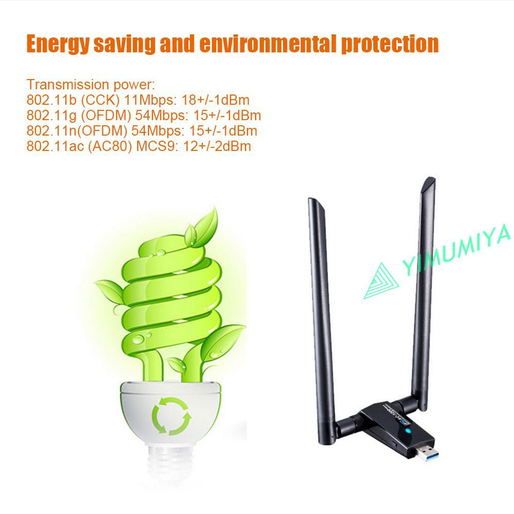 Usb Wifi Dongle 1200m Rtl8812Au 2.4 + 5.8g | BigBuy360 - bigbuy360.vn