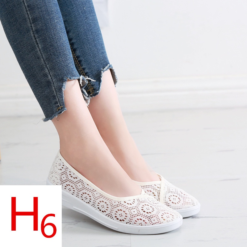 Giày Sandal Vải Lưới Thoáng Khí Đế Mềm Thời Trang Mùa Hè Cho Phụ Nữ Trung Niên