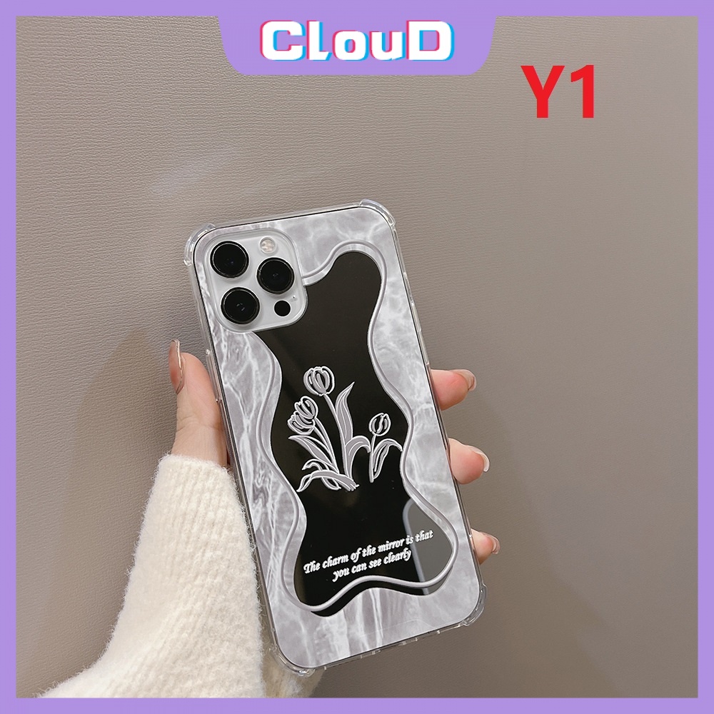 Ốp Điện Thoại TPU Mềm Tráng Gương Họa Tiết Hoa Cho IPhone 11 13 12 Pro Max 7 8 Plus XR X XS Max SE 2020