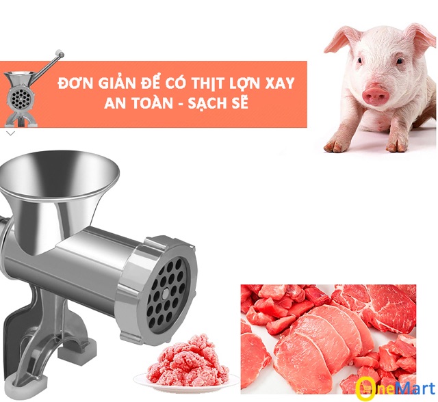 Máy xay thịt bằng tay Inox