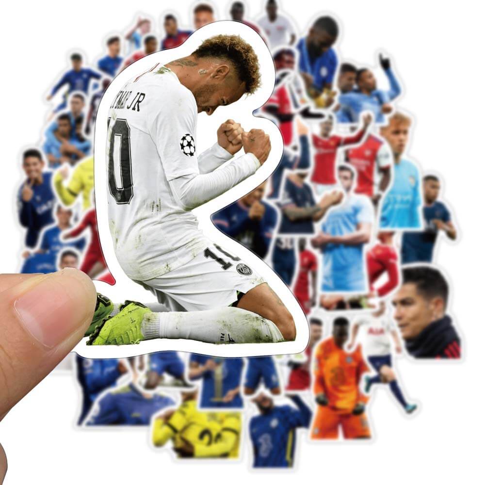 Bộ 50 Miếng Dán Hình Ngôi Sao Bóng Đá Messi Zlatan Ibrahimovi Nhiều Màu Sắc Chống Thấm Nước Trang Trí Ván Trượt/Laptop/Vali/Laptop
