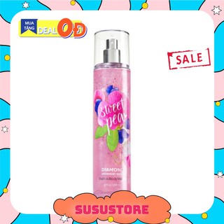 Xịt thơm có nhũ sweet pea - bath and body works
