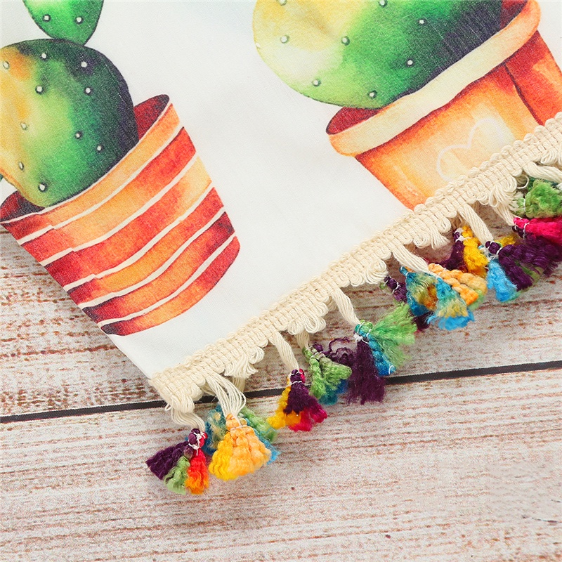 Áo thun MIKRDOO ngắn tay và quần ngắn in hoạt hình xinh xắn cho bé gái