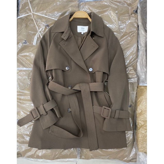 Hot Áo khoác măng tô nữ dáng lửng qc áo khoác kaki