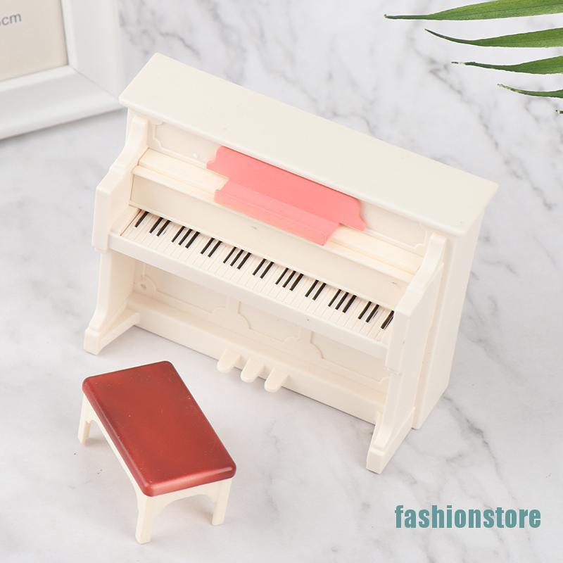 1 Bộ Đàn Piano Mini Màu Trắng Tỉ Lệ 1: