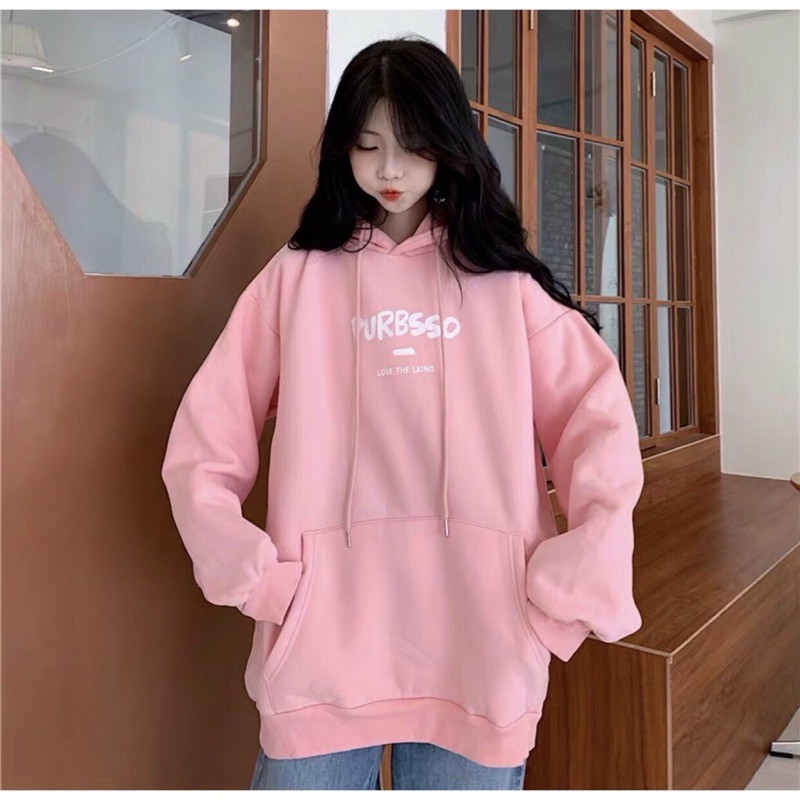 Áo Khoác Hoodie Xanh Rêu , Hồng