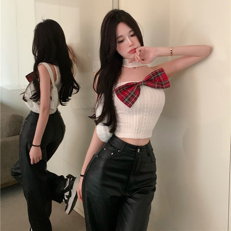 Áo Hai Dây Phối Nơ Xinh Xắn Thời Trang