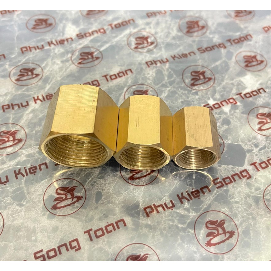 [HAI REN TRONG] Khớp nối măng sông thu đều ren dân dụng BSP hệ G bằng đồng Brass pipe fitting socket reducing coupling