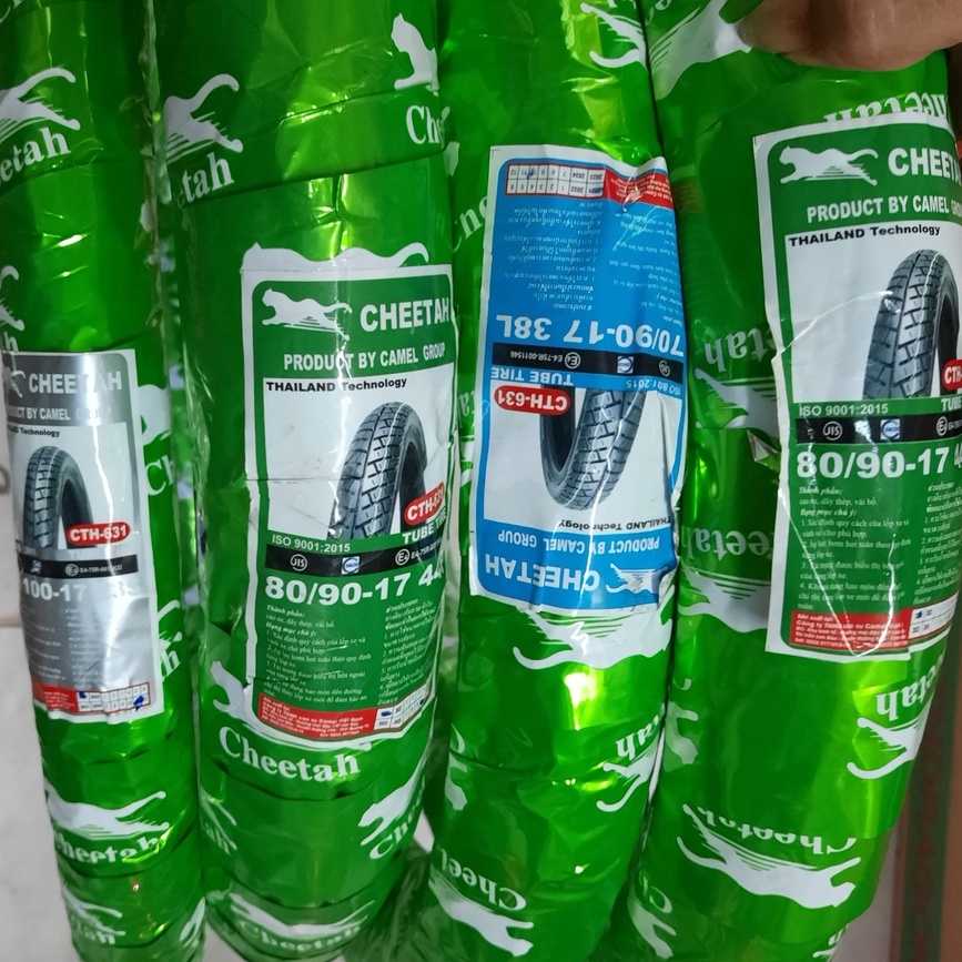 Vỏ CHEETAH gai MCL loại dùng ruột size 50/60/70/80-17 dùng cho xe số