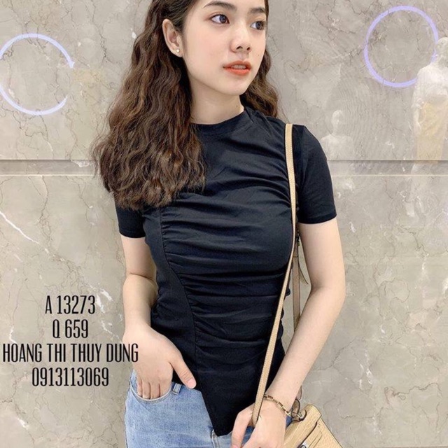 Áo phông lệch vạt