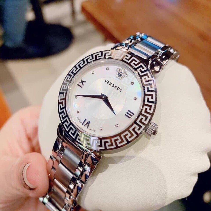 Đồng hồ đeo tay nữ chính hãng, đồng hồ nữ VERSACE Full box mặt tròn, siêu cao cấp, thời trang sang chảnh