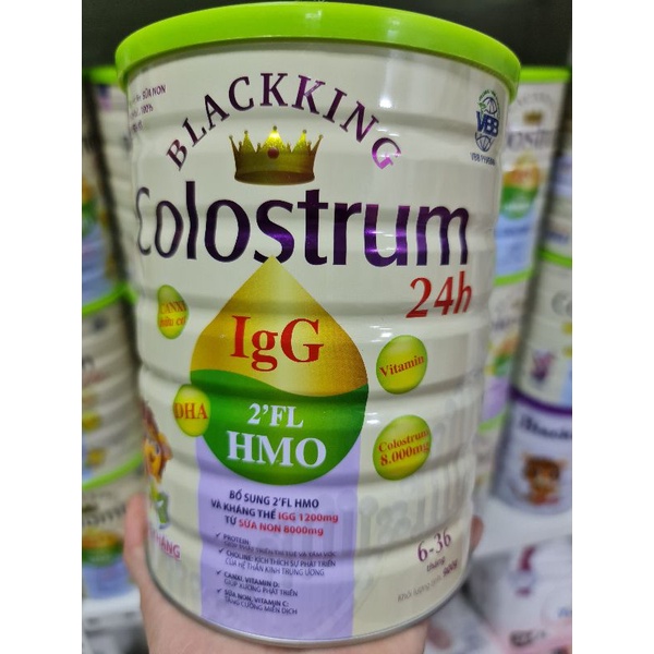 Sữa blackking colostrum 24h pedia lon 900G date mới