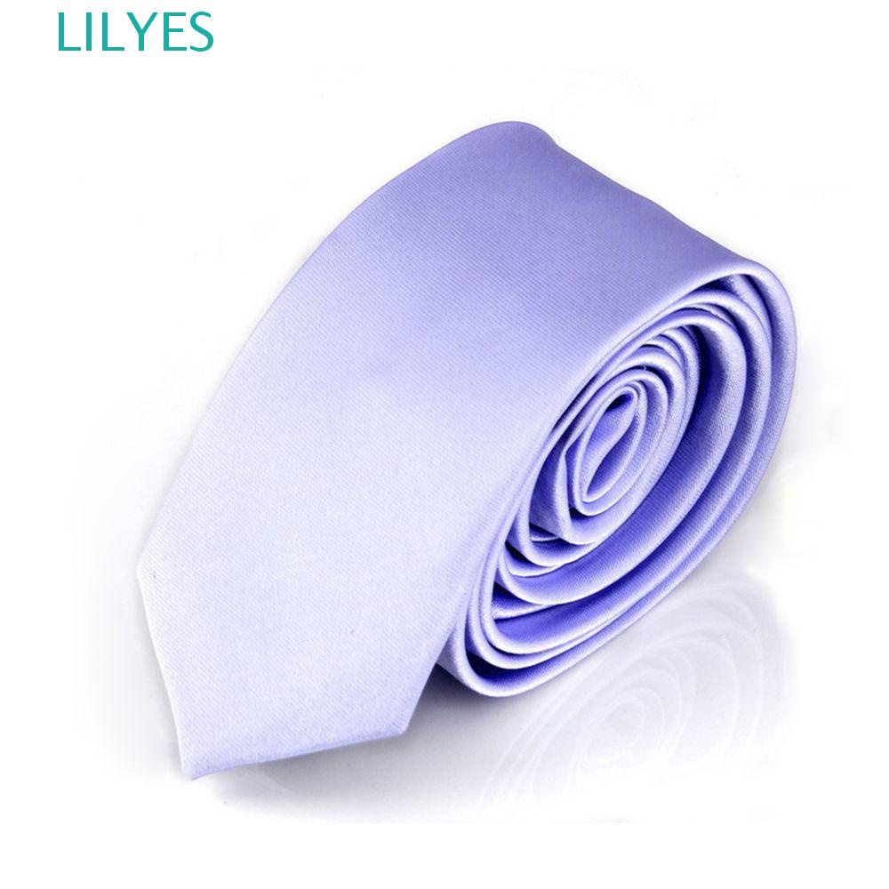 Lilyes Cà Vạt Màu Trơn Ôm Dáng Đặc Biệt Cổ Điển Trang Trọng Đặc Biệt Thích Hợp Dự Tiệc