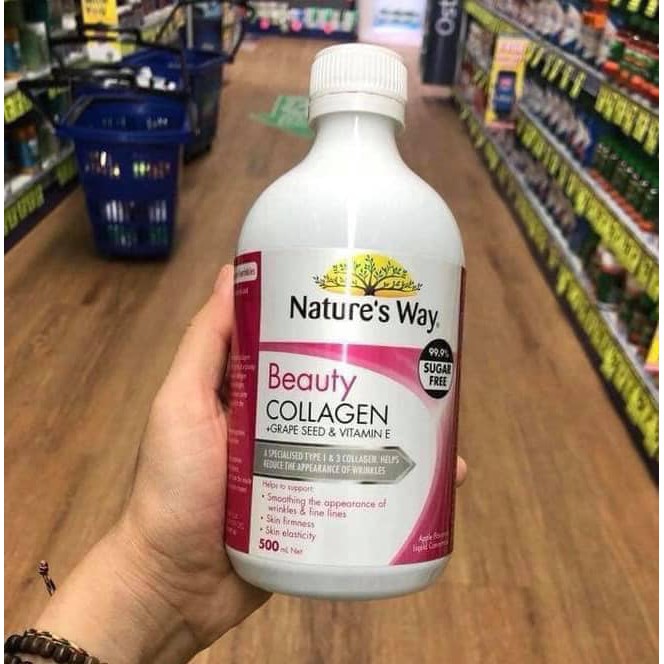 Beauty Collagen Liquid - chai 500ml của Úc, Nature way dạng nước, bill sau ảnh, đừng hỏi chuẩn không! | BigBuy360 - bigbuy360.vn