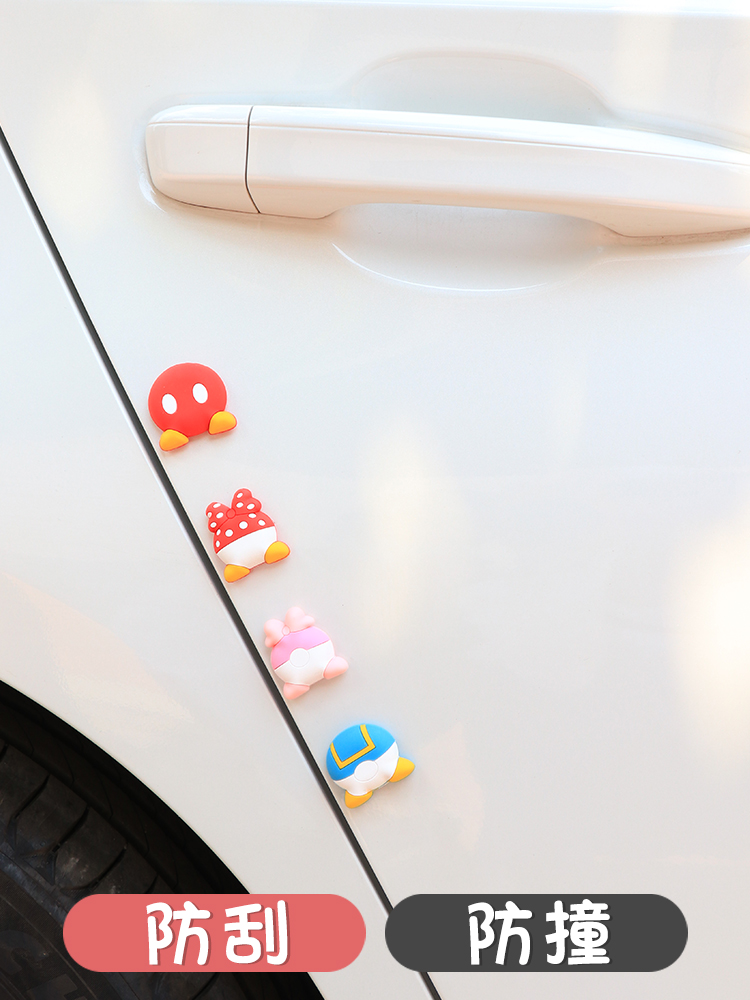 Miếng Dán Bảo Vệ Kính Chiếu Hậu Xe Hơi Chống Va Chạm Bằng Cao Su Hình Chuột Mickey Minnie Dễ Thương Hàng Mới 2020