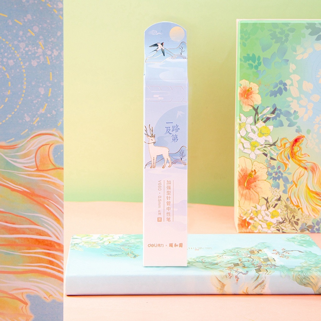 Set 4 Bút Mực Đen Ngòi 0.5MM Có Thể Thu Gọn Tiện Dụng