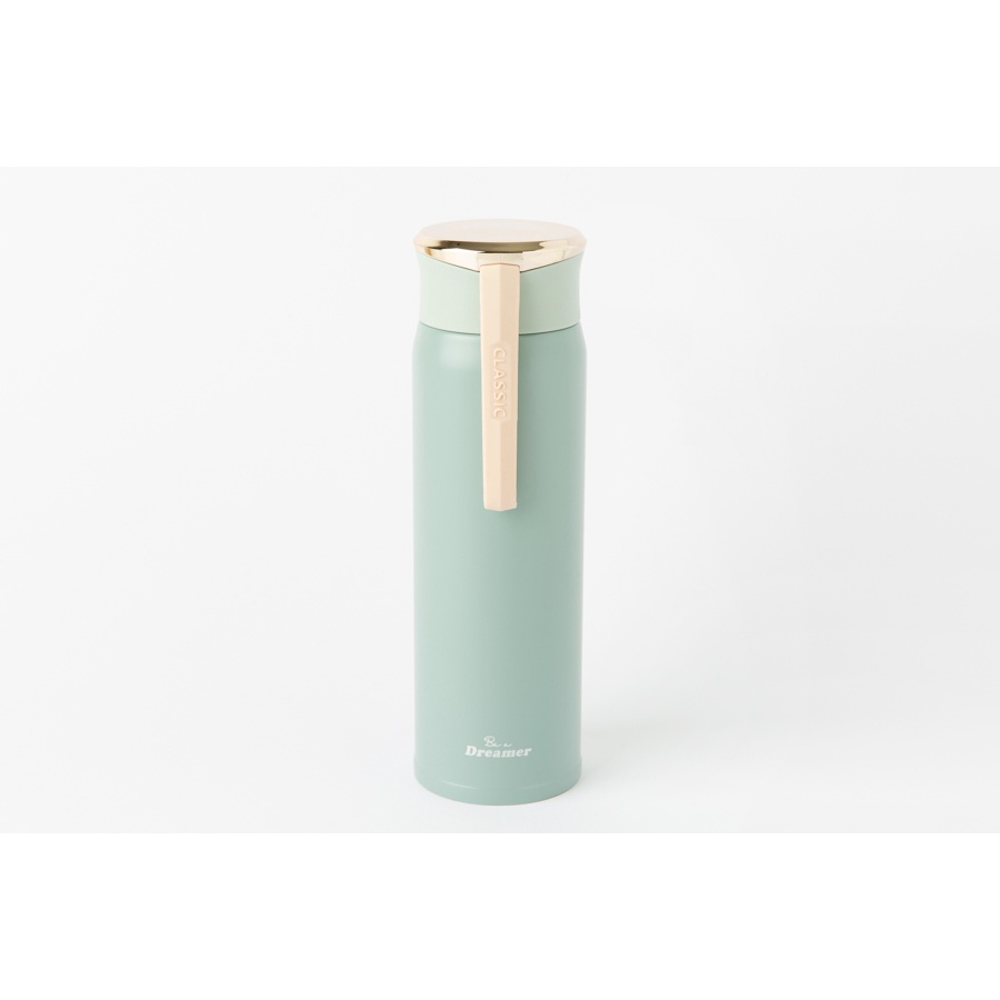 Bình Uống Nước Tumbler ARTBOX Hàn Quốc Màu Mint Bạc Hà Nắp Vàng Pastel