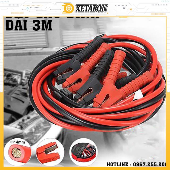 Bộ Dây Câu Bình Ắc Quy 2500amp dài 3m lõi đồng lớn