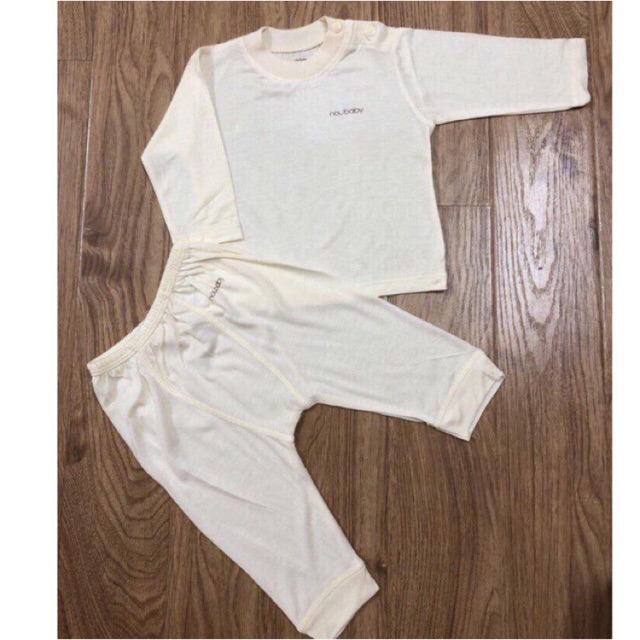 -Bộ Nou Baby Dài Tay Cài Vai Cho Bé Trai Và Bé Gái Từ 3-13kg