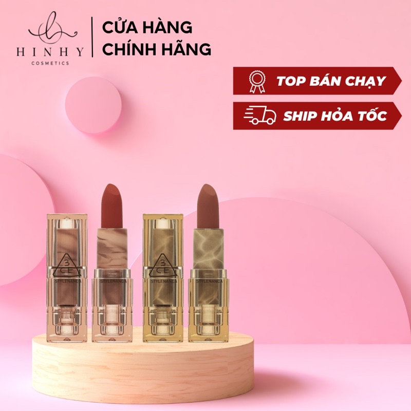 SON THỎI 3CE DEEP UNDER Soft Matte Lipstick (new)