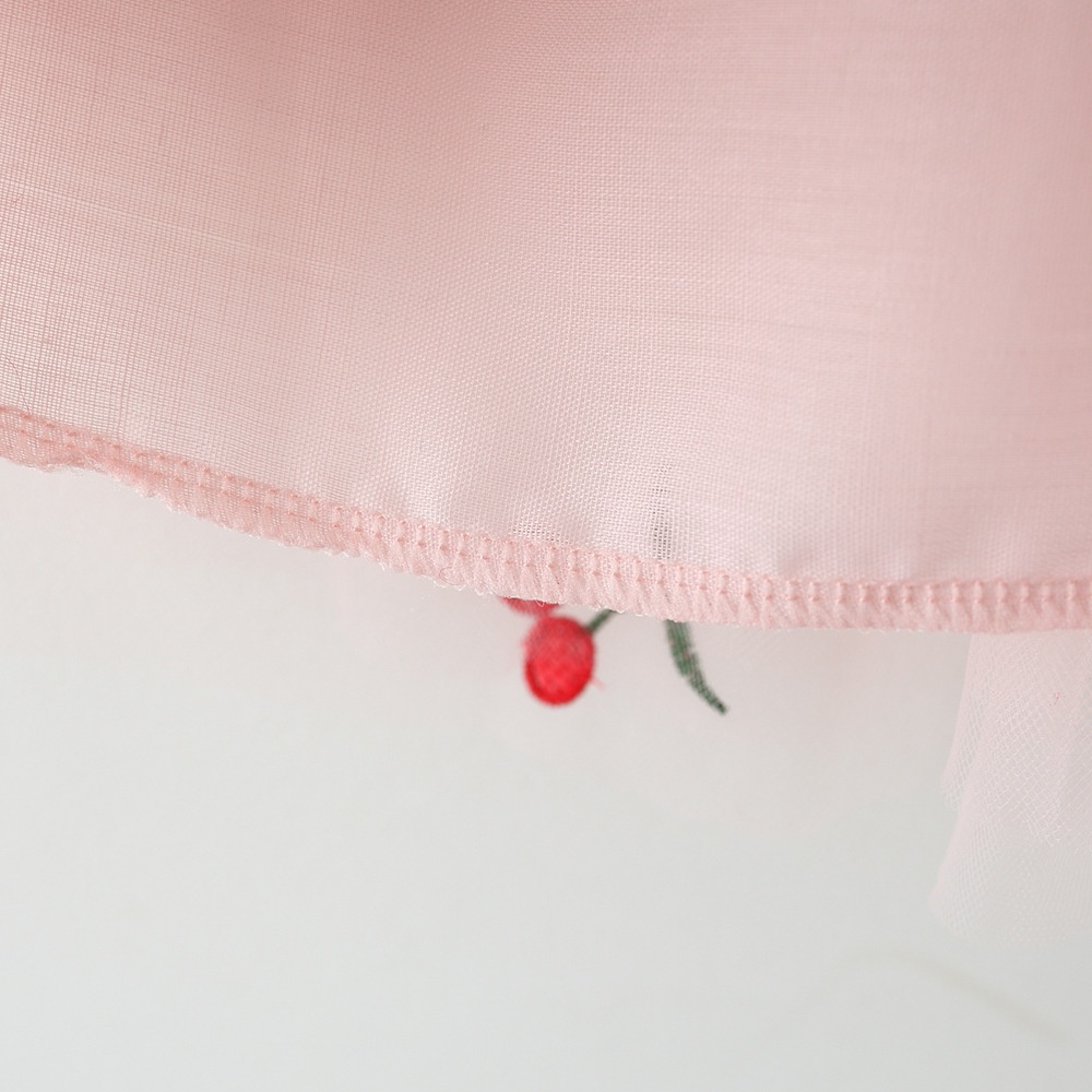 Đầm Công Chúa Chất Liệu Cotton Mềm Mại Tay Dài Thêu Họa Tiết Dễ Thương Thoải Mái Cho Bé Gái