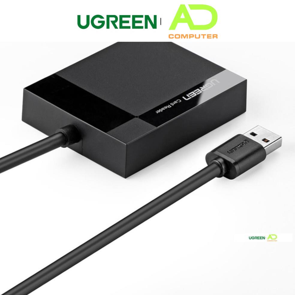 [Mã BMLTA50 giảm đến 50K đơn 99K] Đầu đọc thẻ USB 3.0 hỗ trợ thẻ TF/SD/CF/MS dài 0.5-1.5m UGREEN CR125