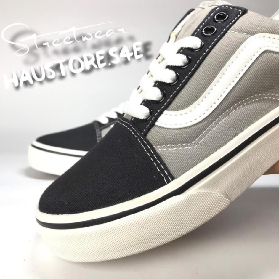 Giày thể thao old school xám đen full Box đủ size 36-43